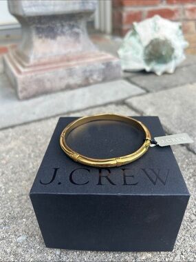 NWT J. Crew Gold Bamboo-Style Bangle